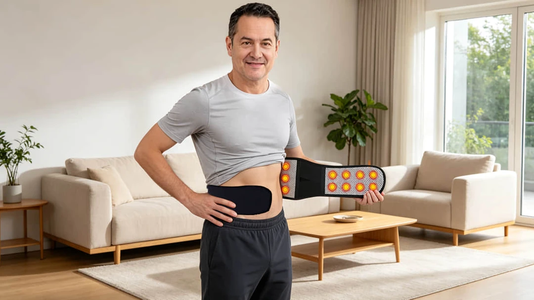 Hewelth CoreThermo thermal waist belt worn during daily walking and light exercise